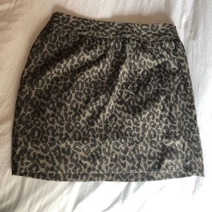 Banana Republic Leopard Print Skirt